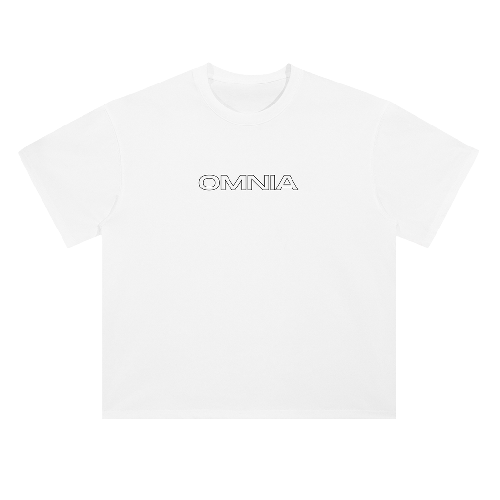 Omnia Causa Fiunt Sunflower Heavyweight  T-Shirt - White