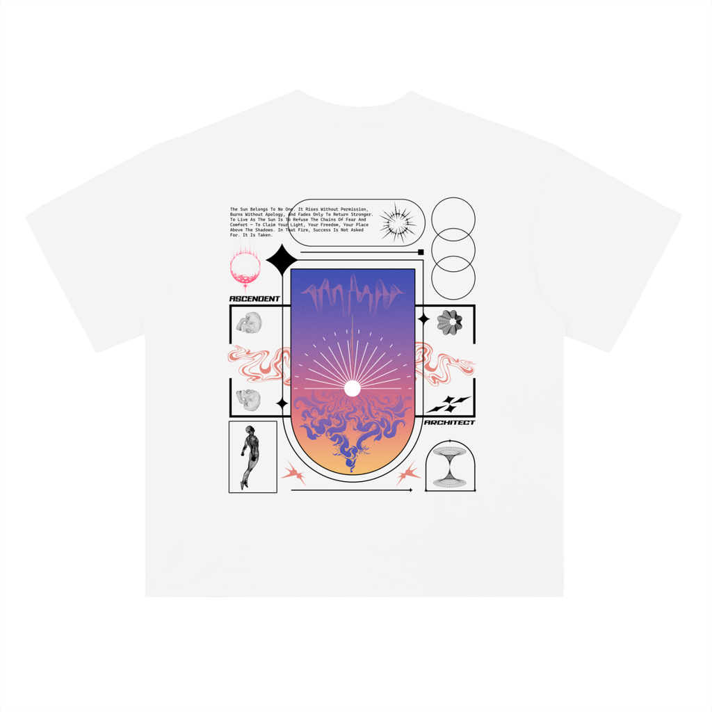 Ascendent Sun Editorial Graphic Boxy Fit Tee