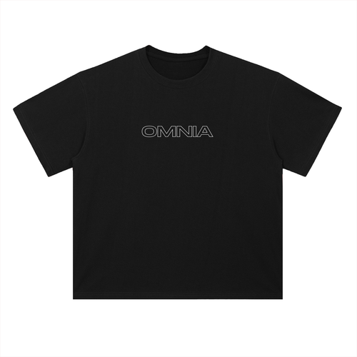 Omnia Causa Fiunt Sunflower Heavyweight  T-Shirt - Black